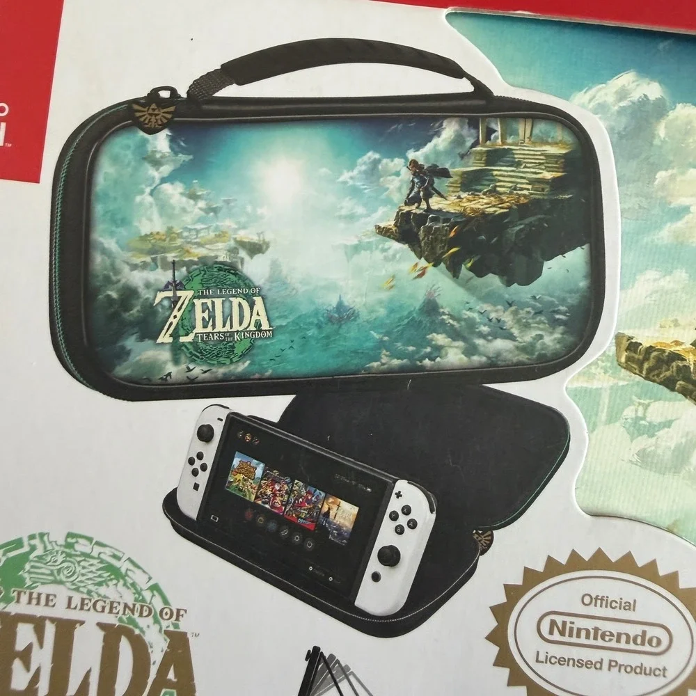 Nintendo Zelda Tears of the Kingdom Deluxe Travel Case One Size Hard Shell NWT